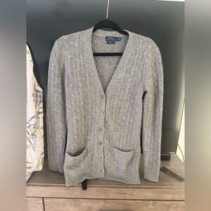 Polo Ralph Lauren cashmere cardigan. Worn one time, no sign of wear.